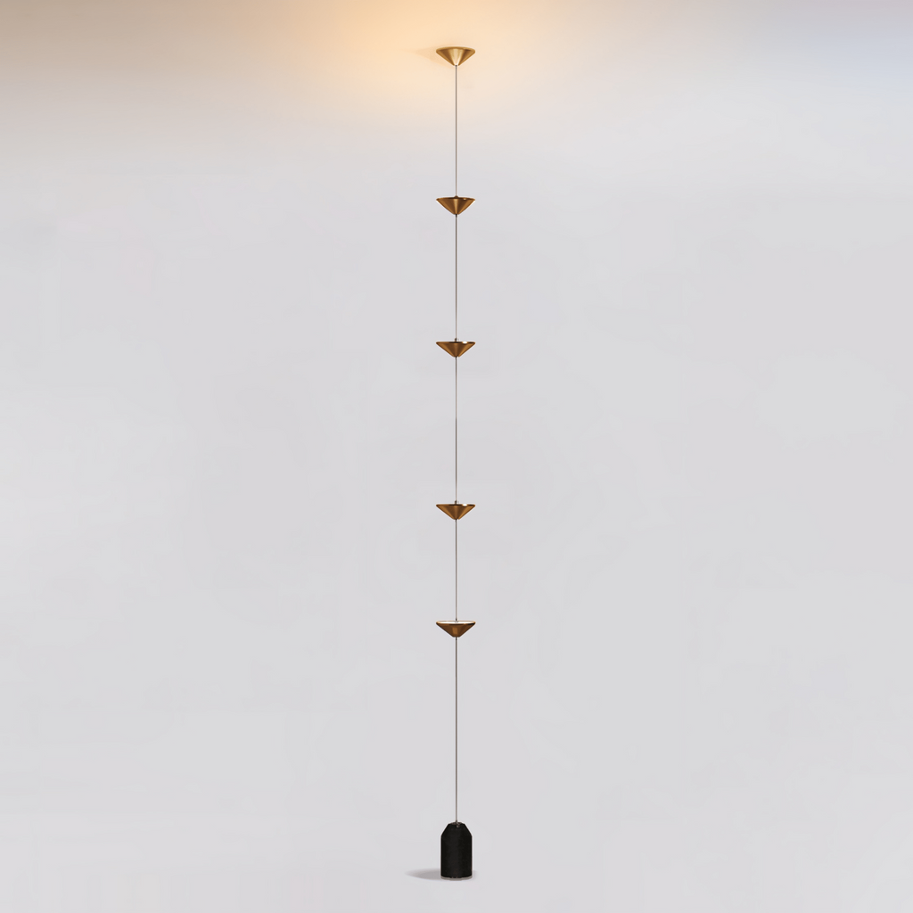 Sculptural Marble Base Floor Lamp