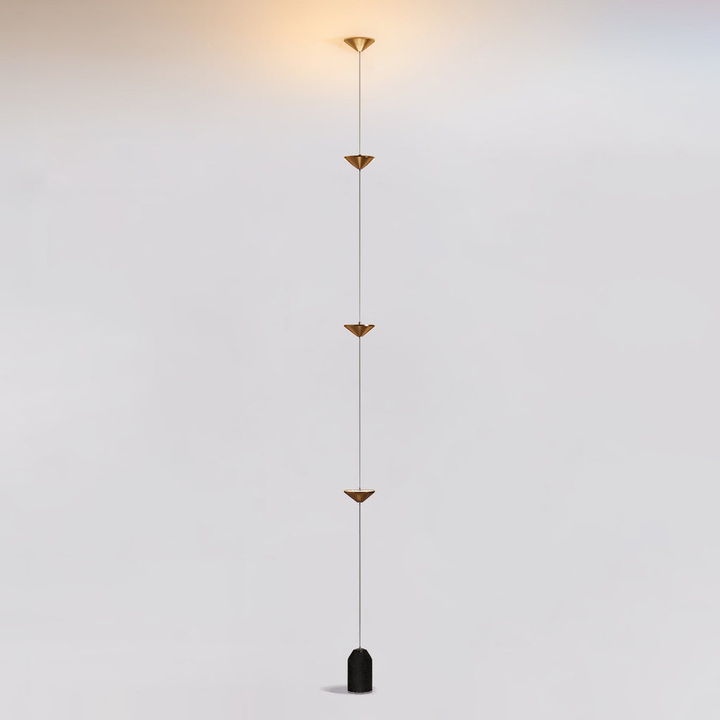 Sculptural Marble Base Floor Lamp