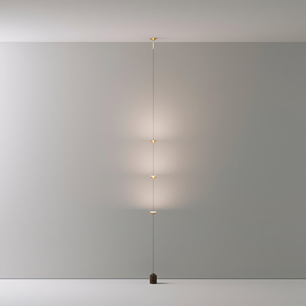Sculptural Marble Base Floor Lamp