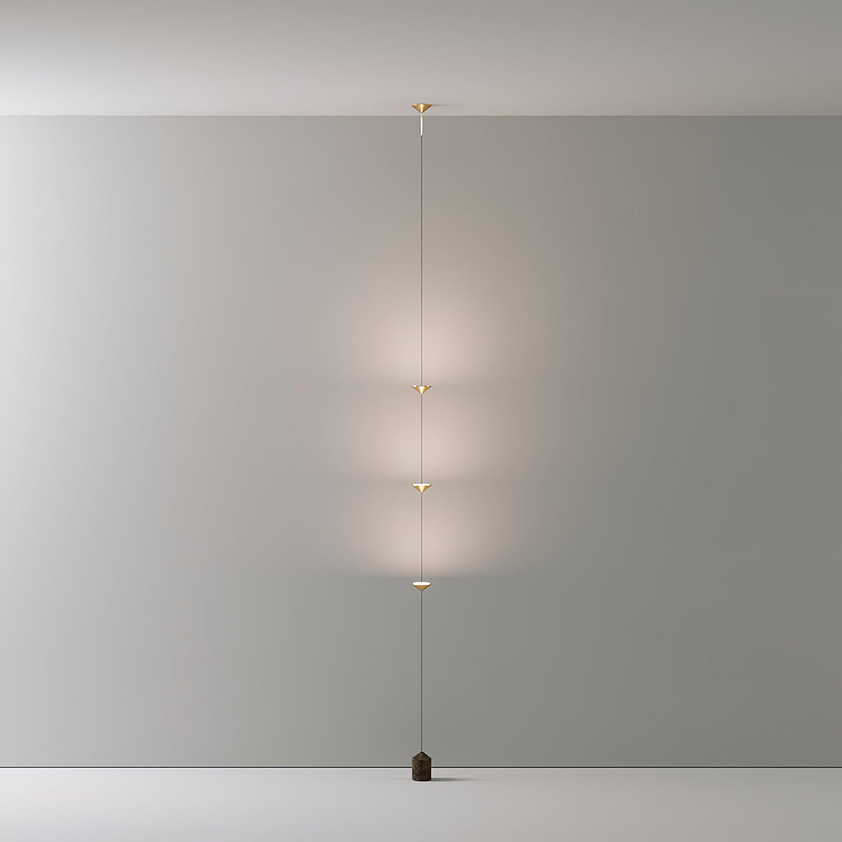 Sculptural Marble Base Floor Lamp