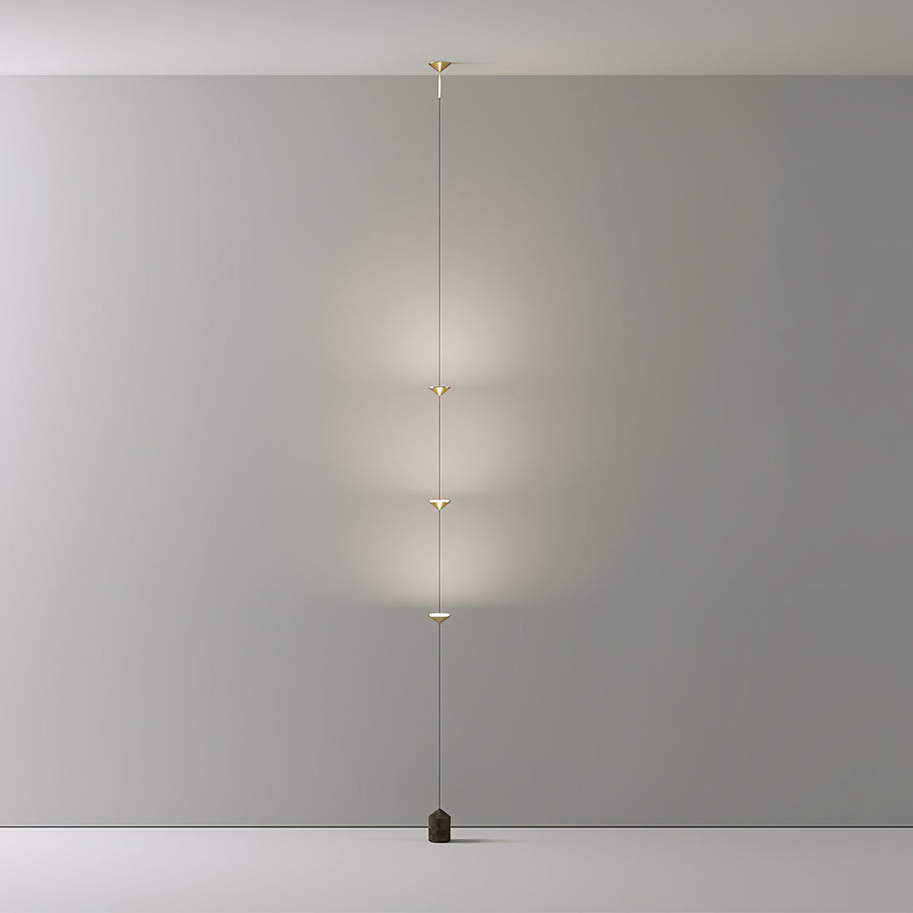 Sculptural Marble Base Floor Lamp