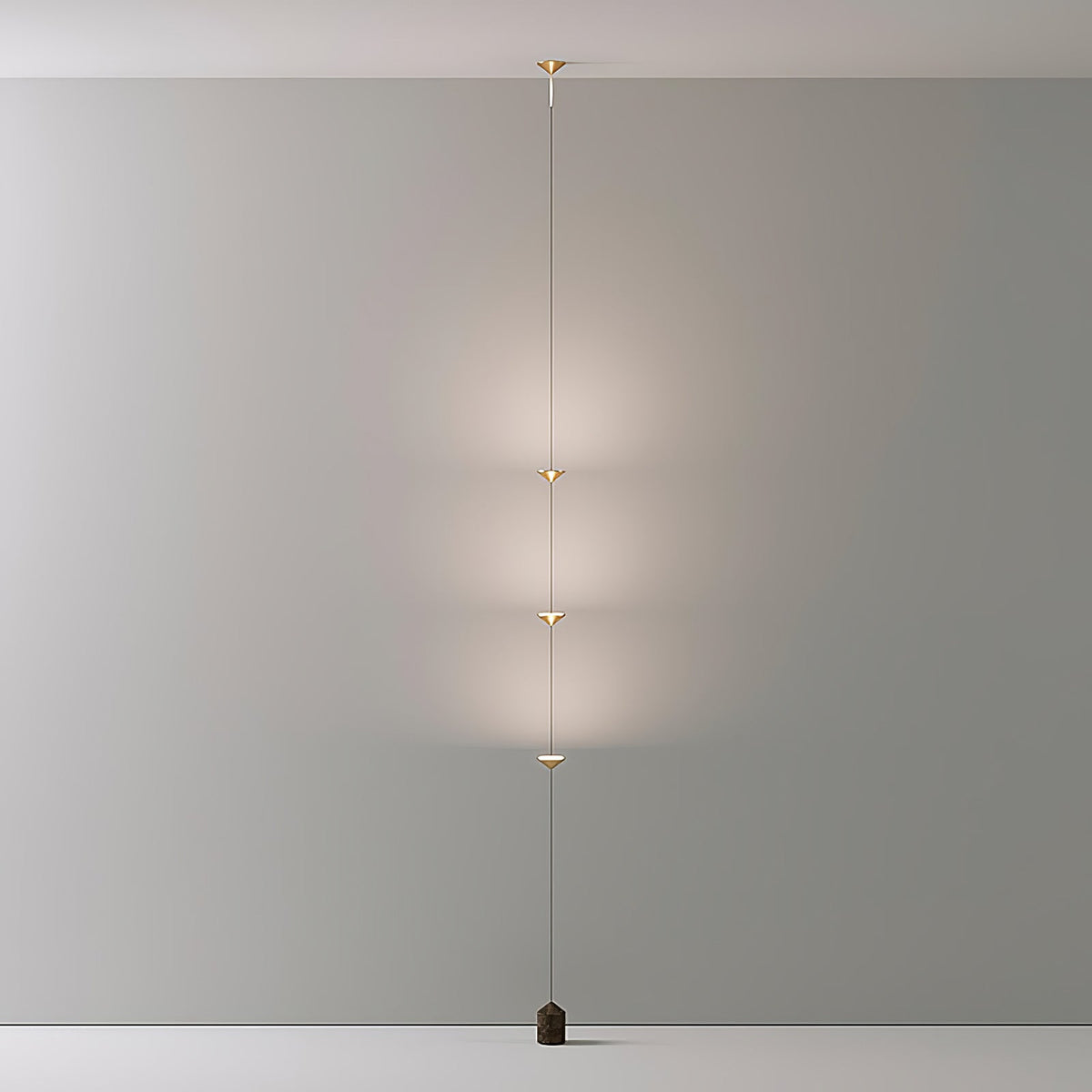 Sculptural Marble Base Floor Lamp