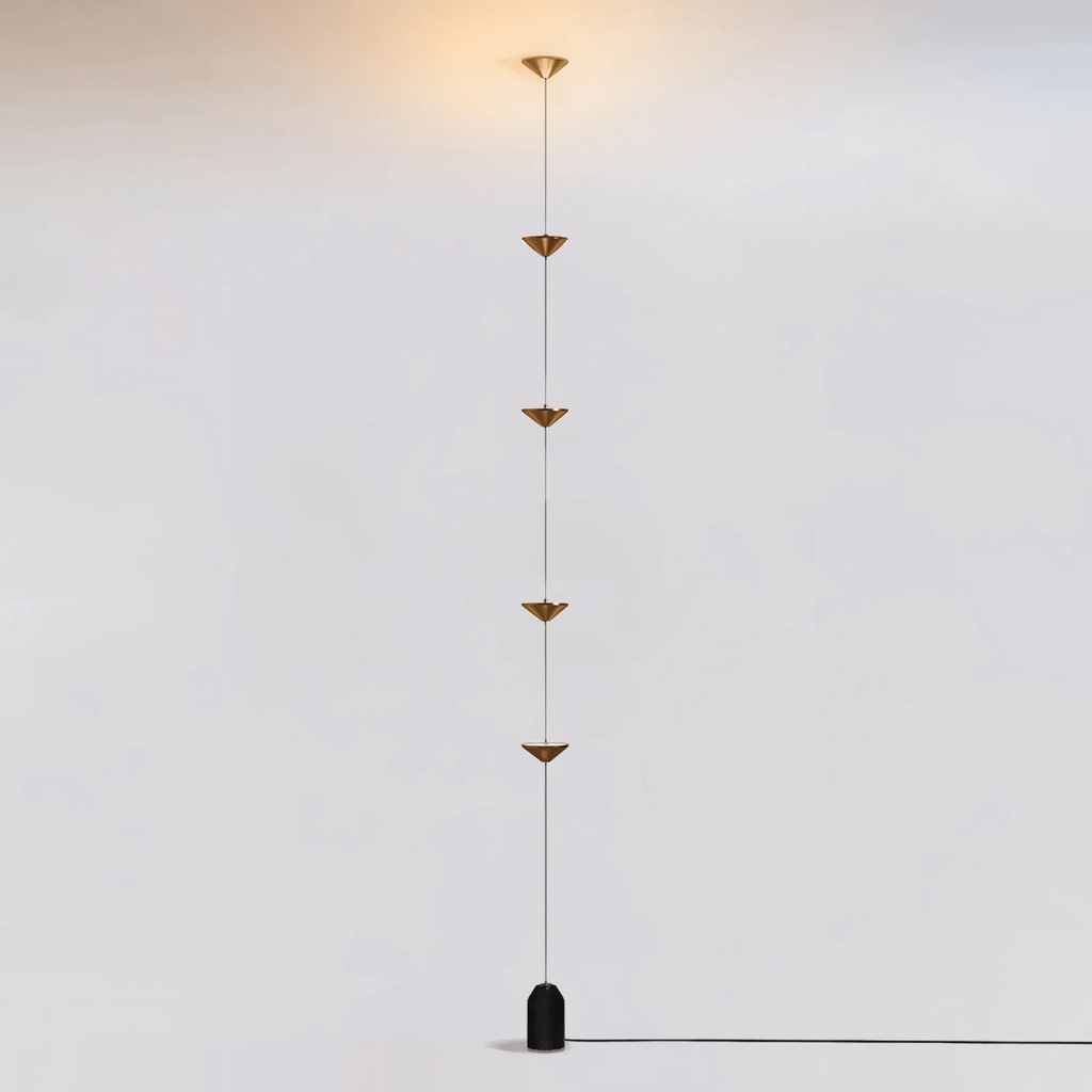 Sculptural Marble Base Floor Lamp
