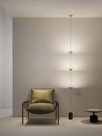 Sculptural Marble Base Floor Lamp
