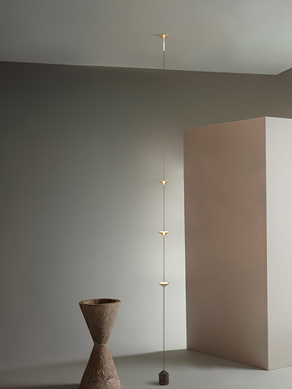 Sculptural Marble Base Floor Lamp