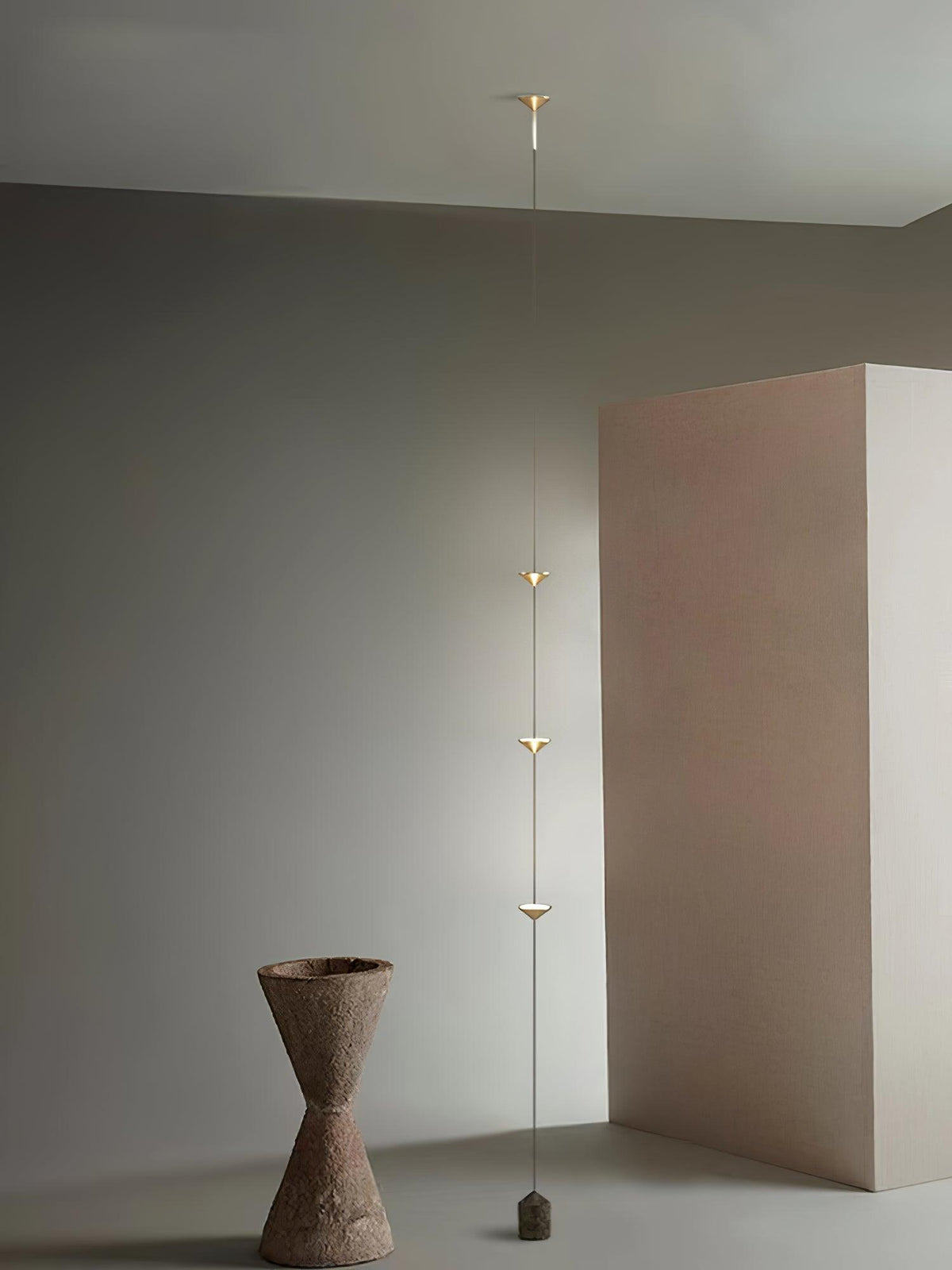 Sculptural Marble Base Floor Lamp