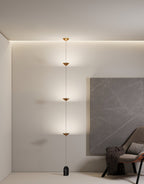 Sculptural Marble Base Floor Lamp