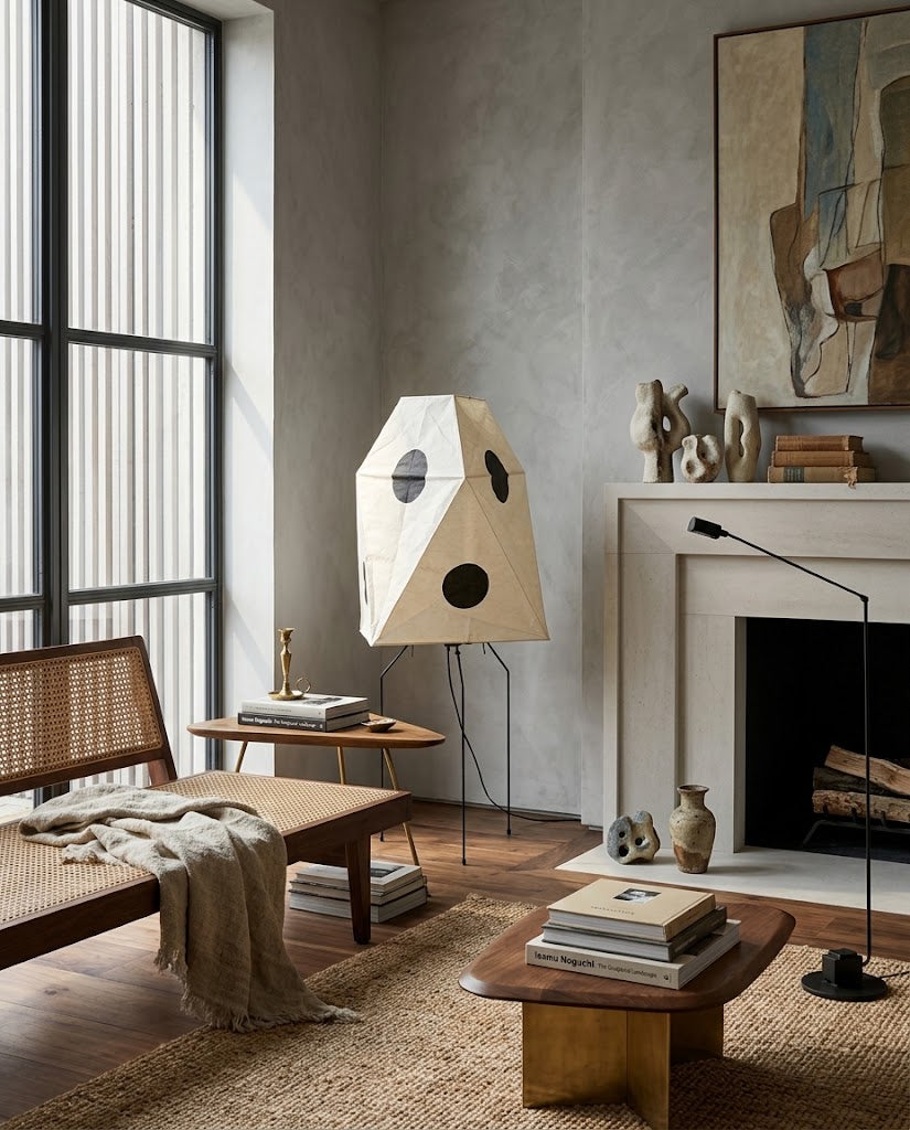 Akari UF3-Q Rice Paper Floor Lamp