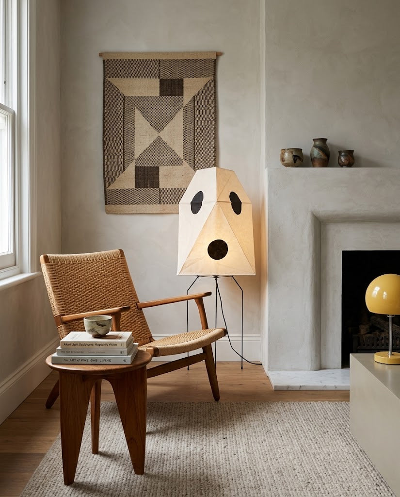 Akari UF3-Q Rice Paper Floor Lamp