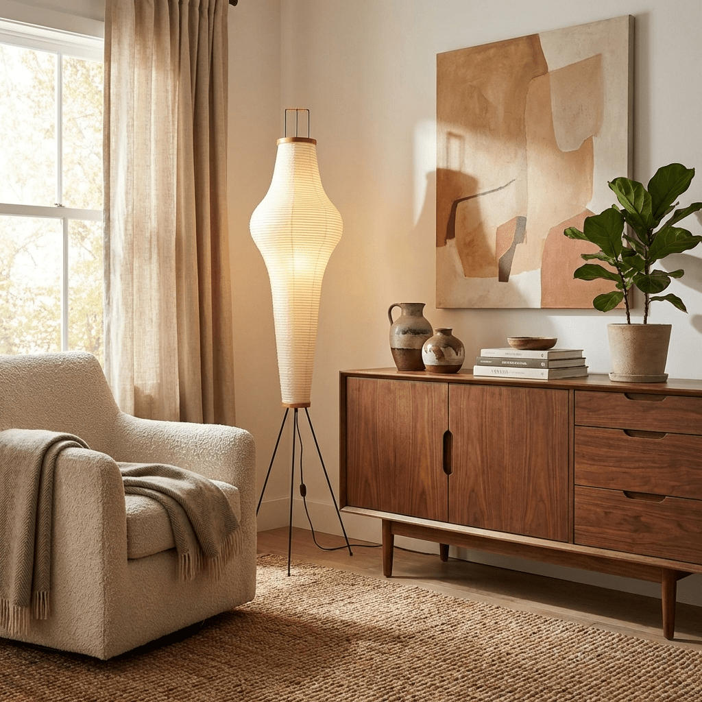 Akari 14A 10A Lantern Floor Lamp