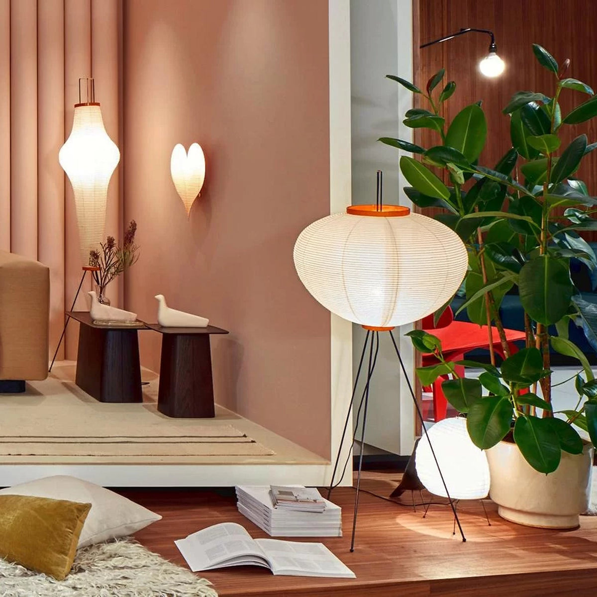 Akari 14A 10A Lantern Floor Lamp
