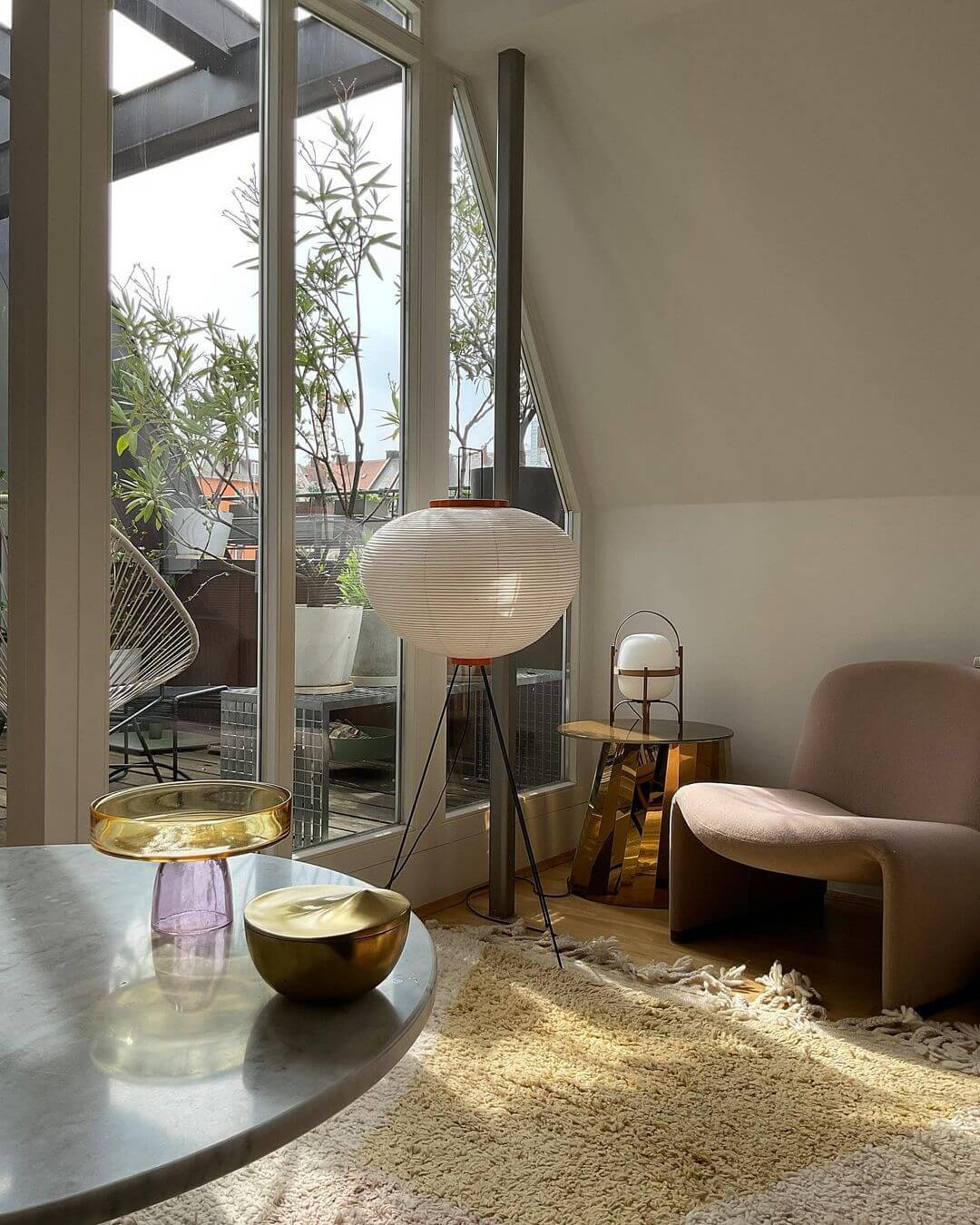 Akari 14A 10A Lantern Floor Lamp