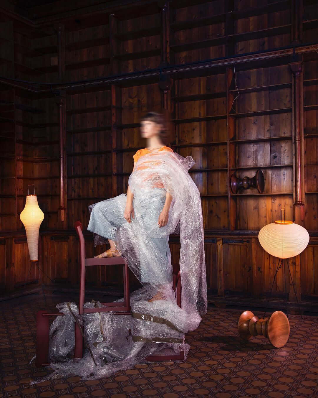Akari 14A 10A Lantern Floor Lamp