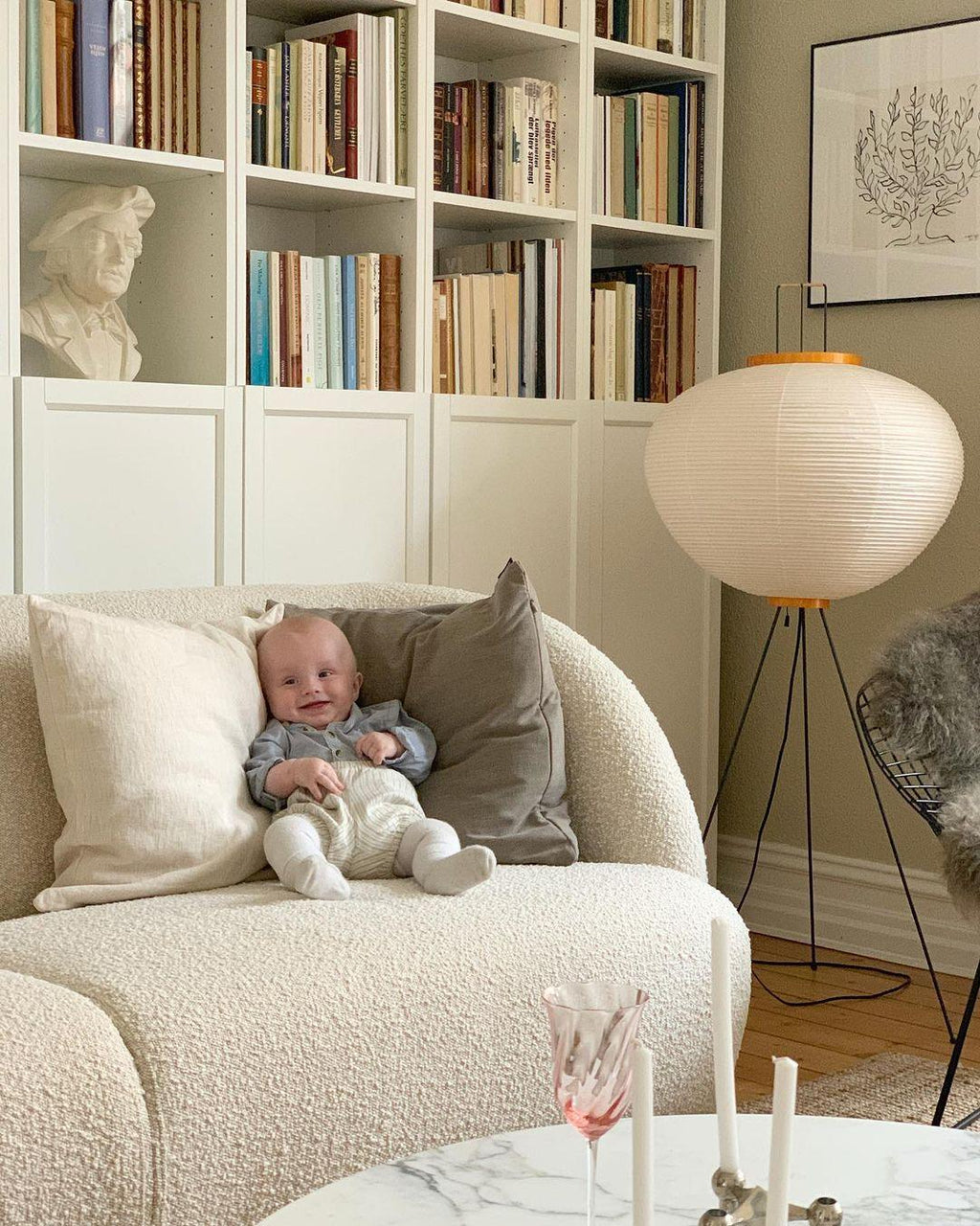 Akari 14A 10A Lantern Floor Lamp