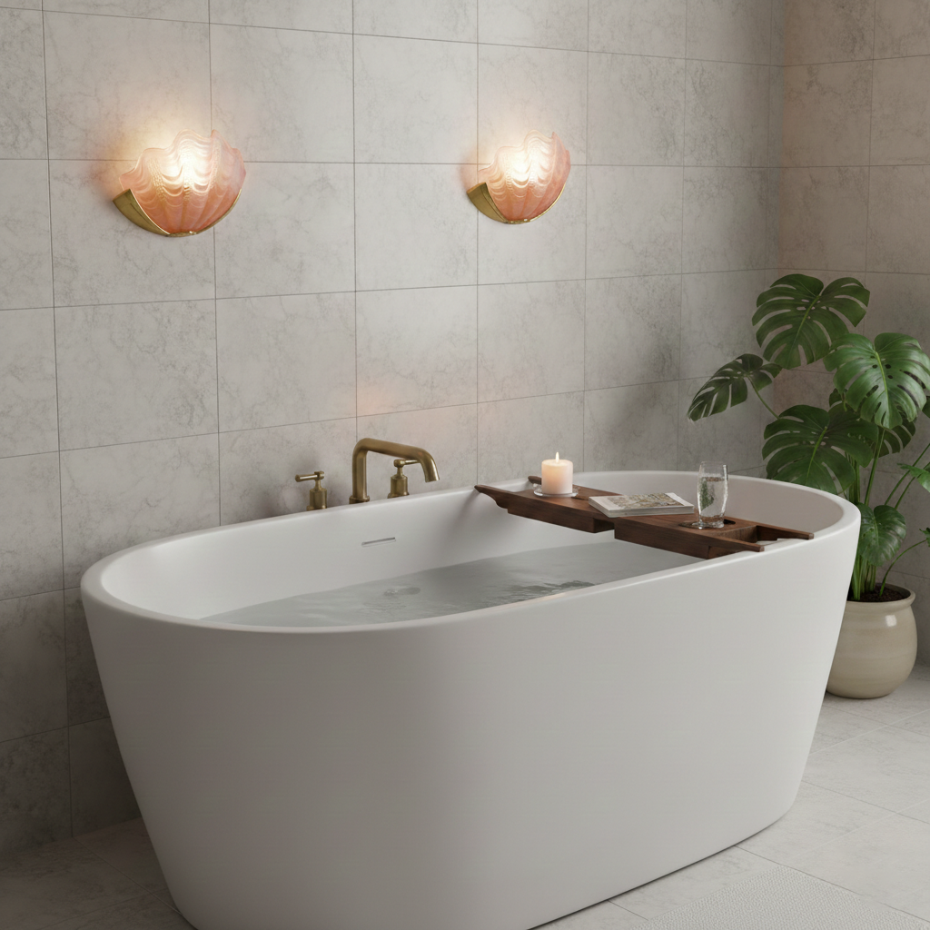 Seashell Glass Wall Lamp — product view 8
