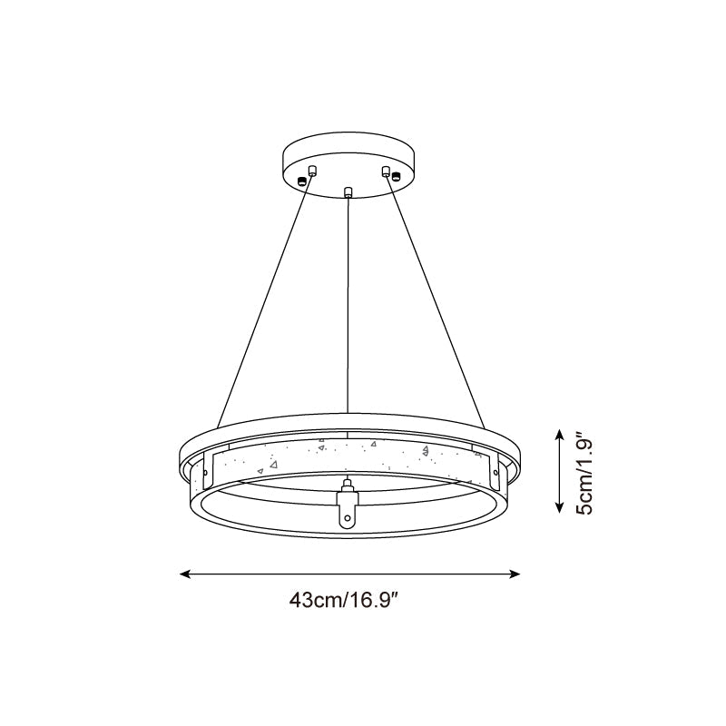 Selvino Travertine Chandelier — product view 5