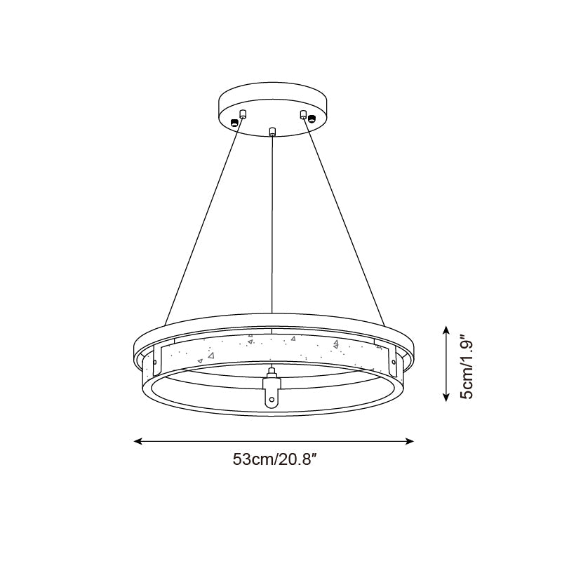 Selvino Travertine Chandelier — product view 6