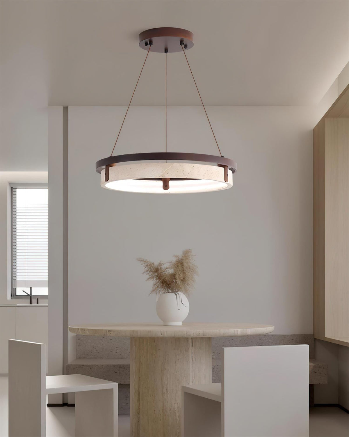 Selvino Travertine Chandelier — product view 20