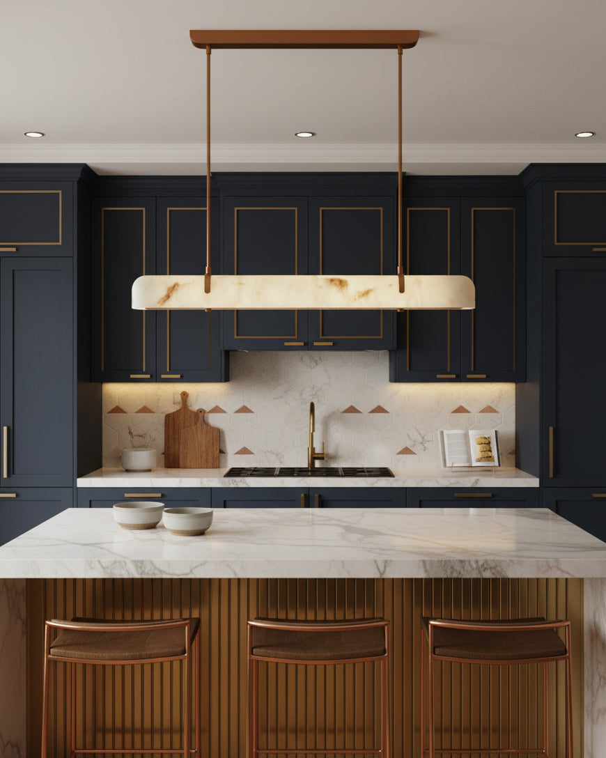 Serenity Line Glass Chandelier — product view 3