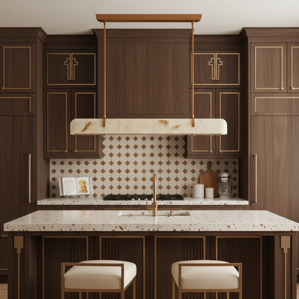 Serenity Line Glass Chandelier — product view 7