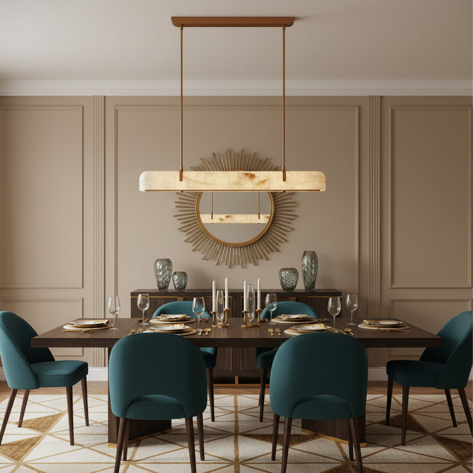 Serenity Line Glass Chandelier — product view 8