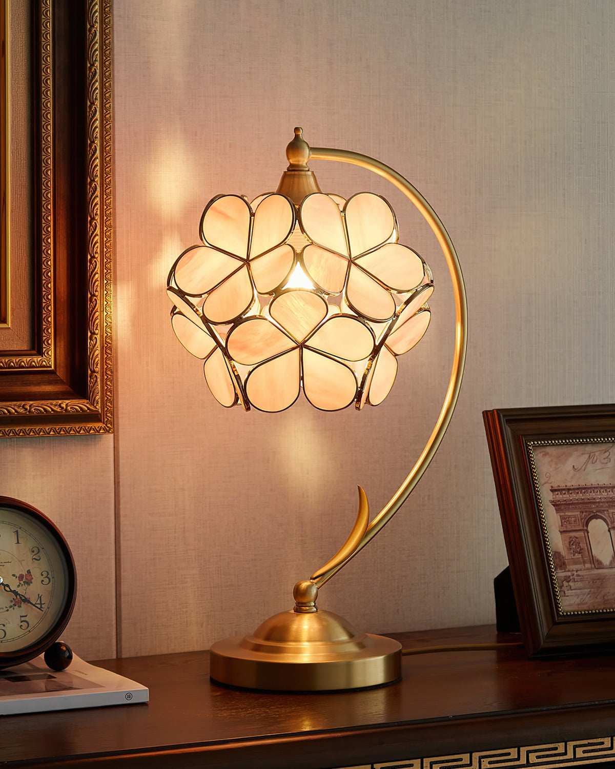 Serenity Petal Glass Table Lamp — product view 3