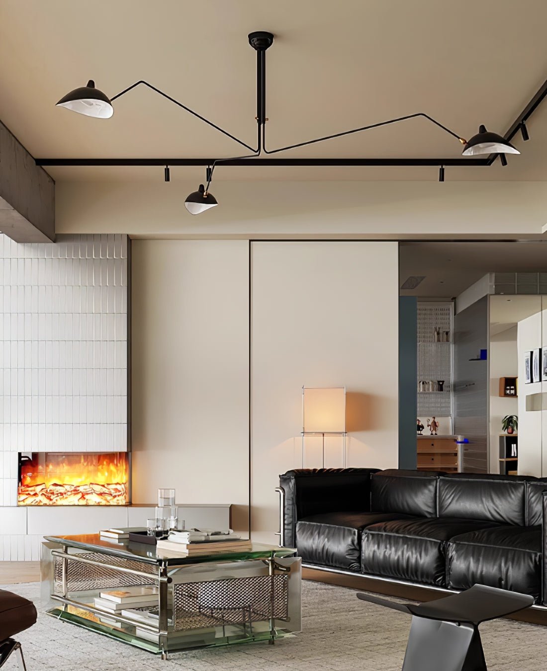 Serge Mouille Multi-Arm Spider Ceiling Light