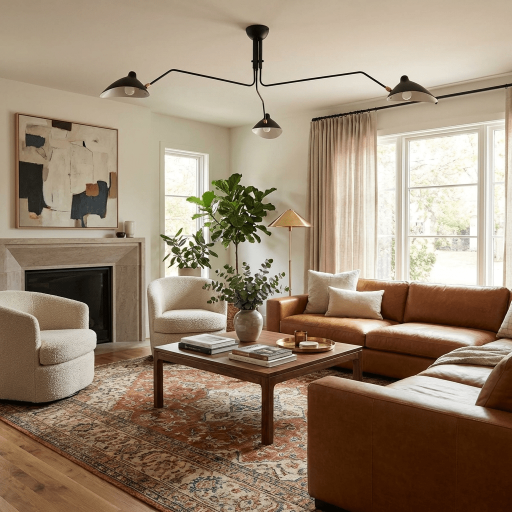 Serge Mouille Multi-Arm Spider Ceiling Light