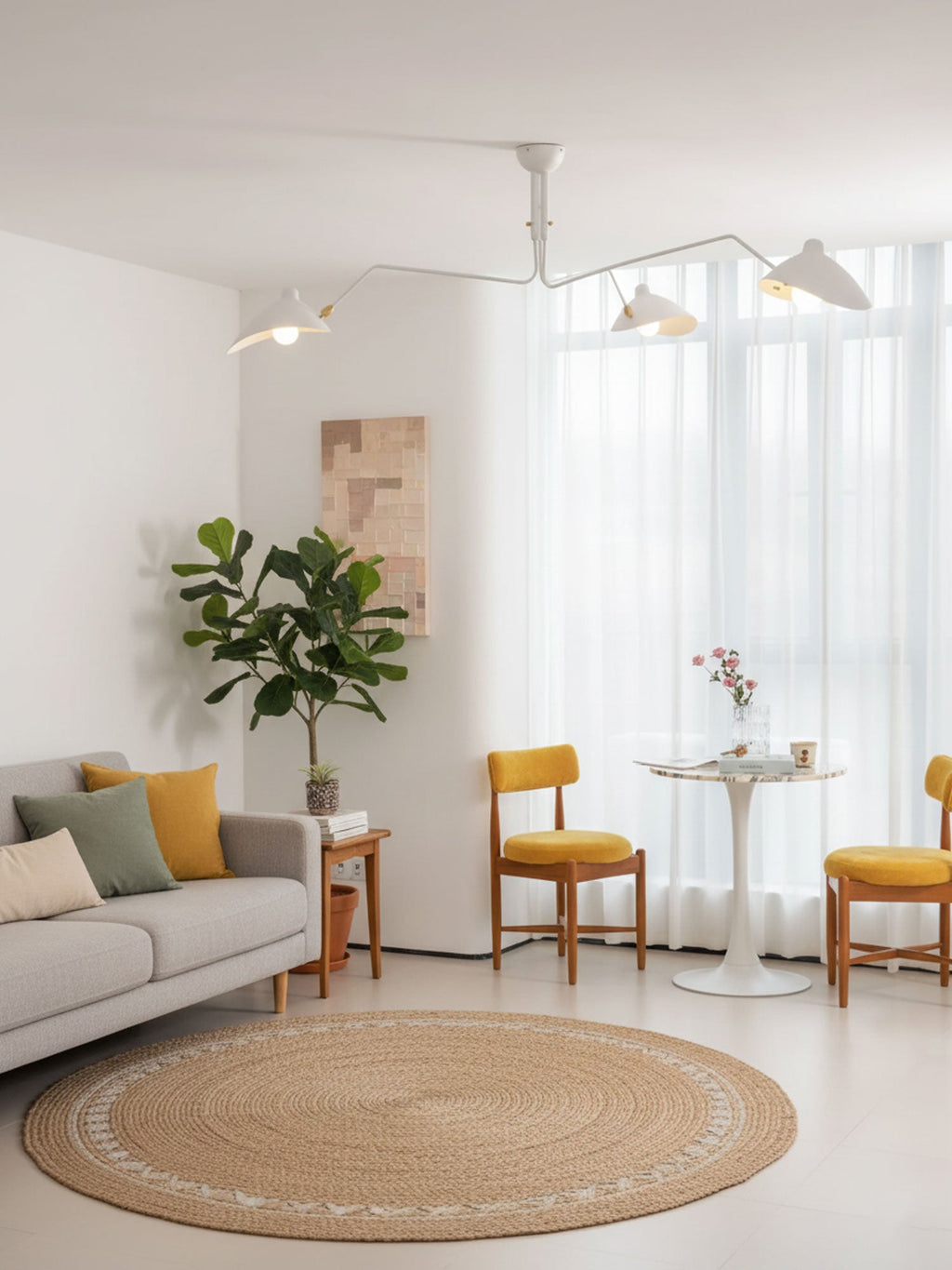 Serge Mouille Multi-Arm Spider Ceiling Light