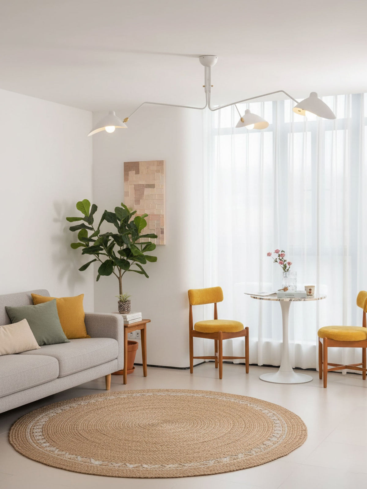 Serge Mouille Multi-Arm Spider Ceiling Light