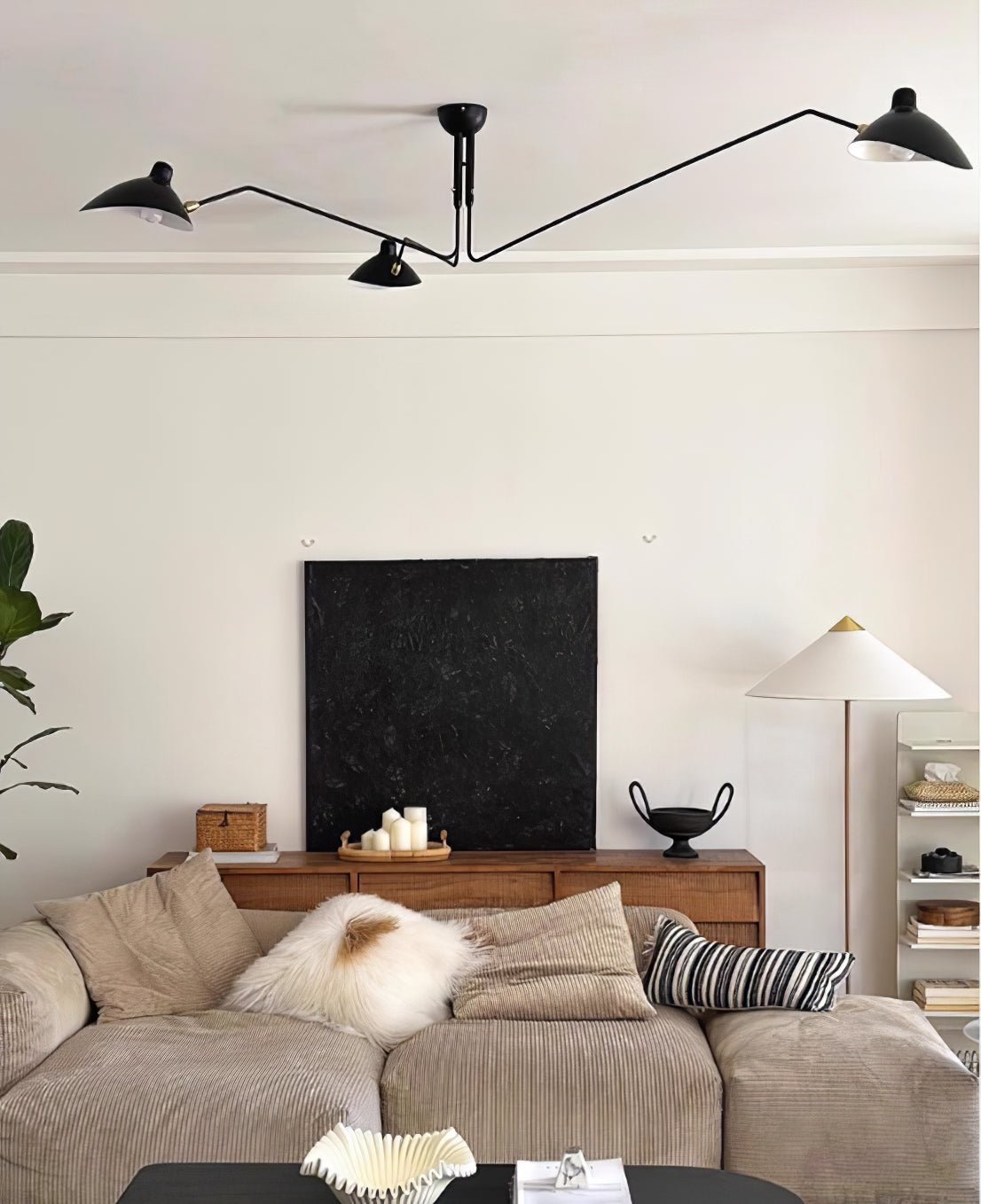 Serge Mouille Multi-Arm Spider Ceiling Light