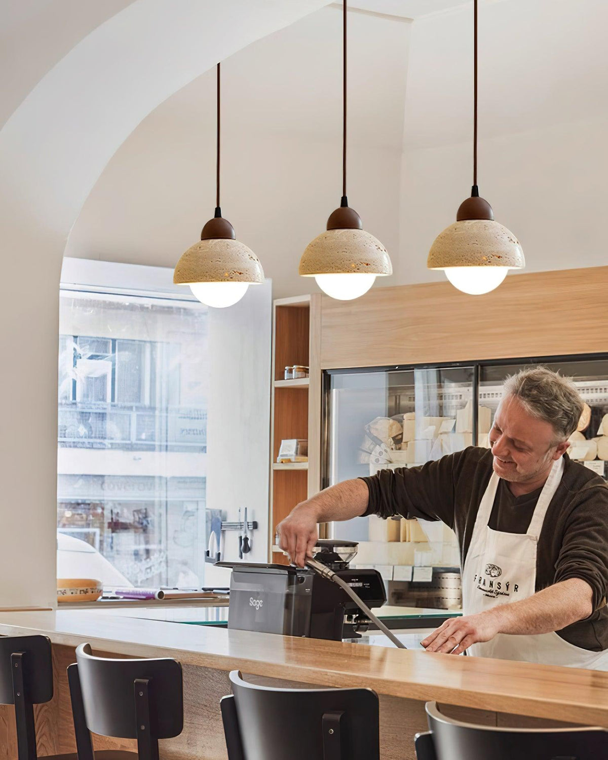 Soren Travertine Pendant Lamp — product view 14