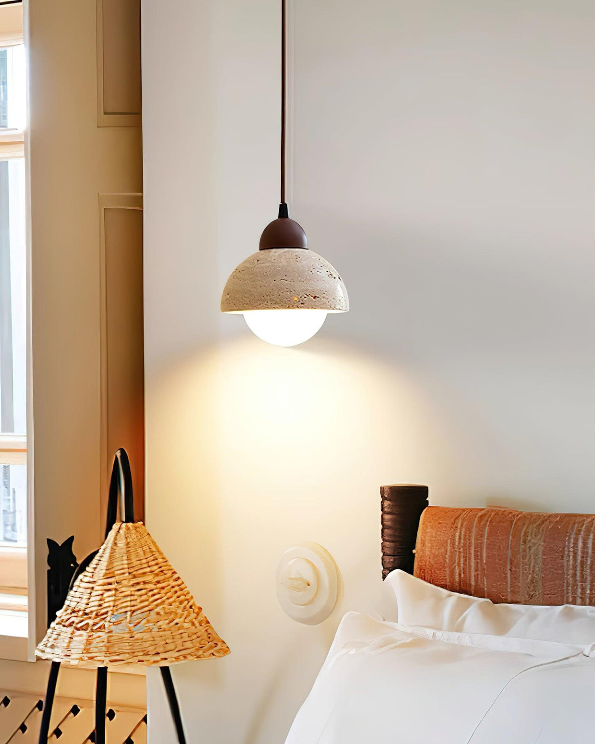 Soren Travertine Pendant Lamp — product view 15