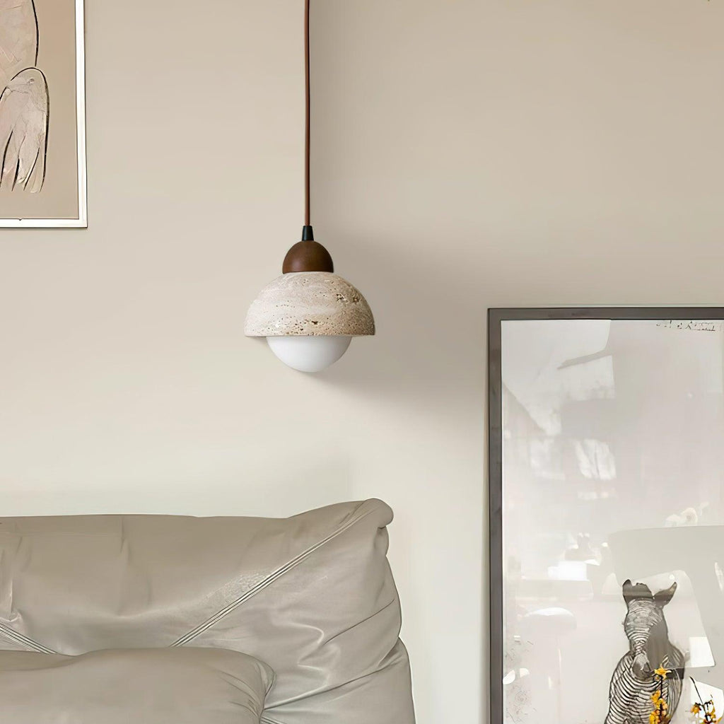 Soren Travertine Pendant Lamp — product view 16