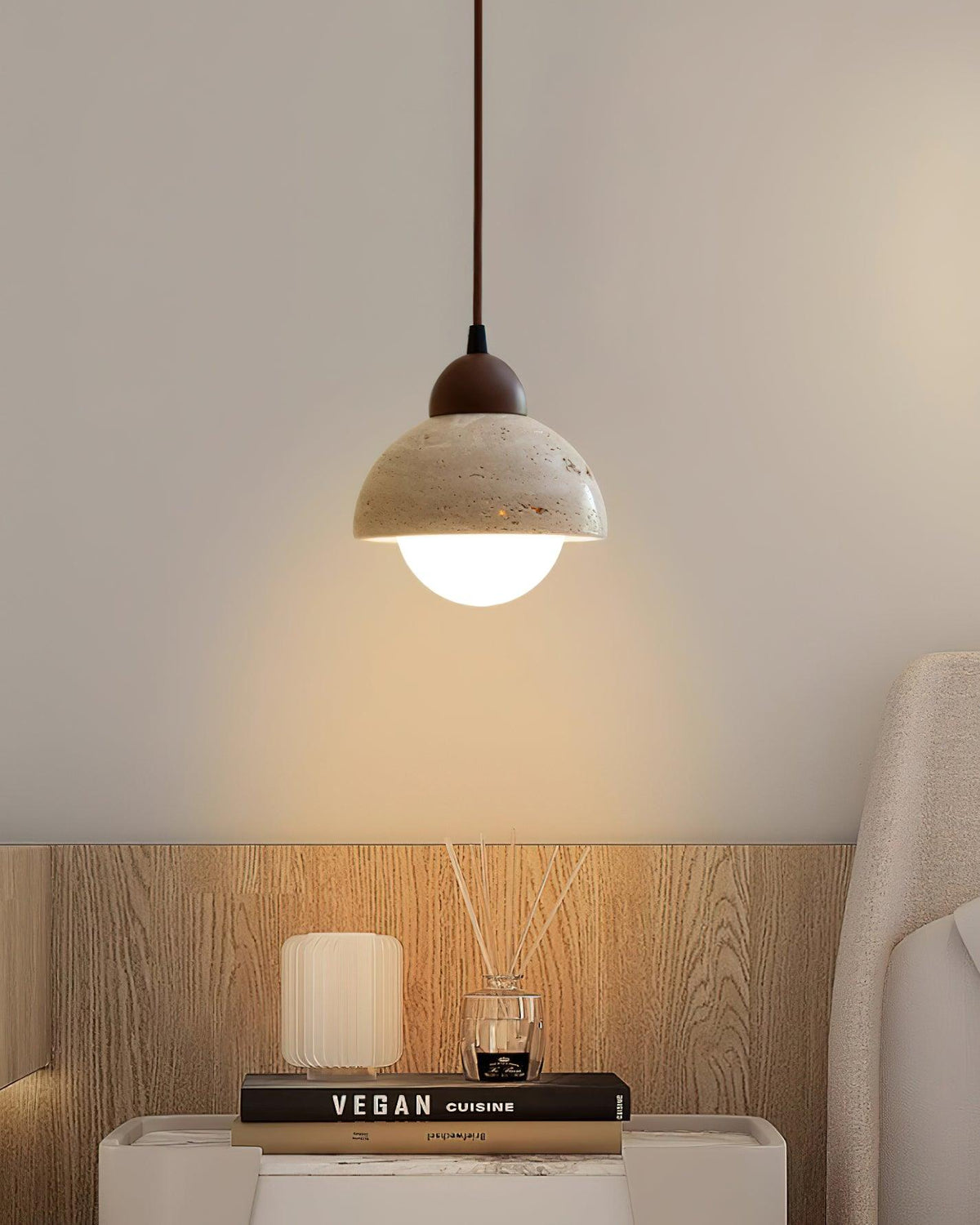 Soren Travertine Pendant Lamp — product view 17