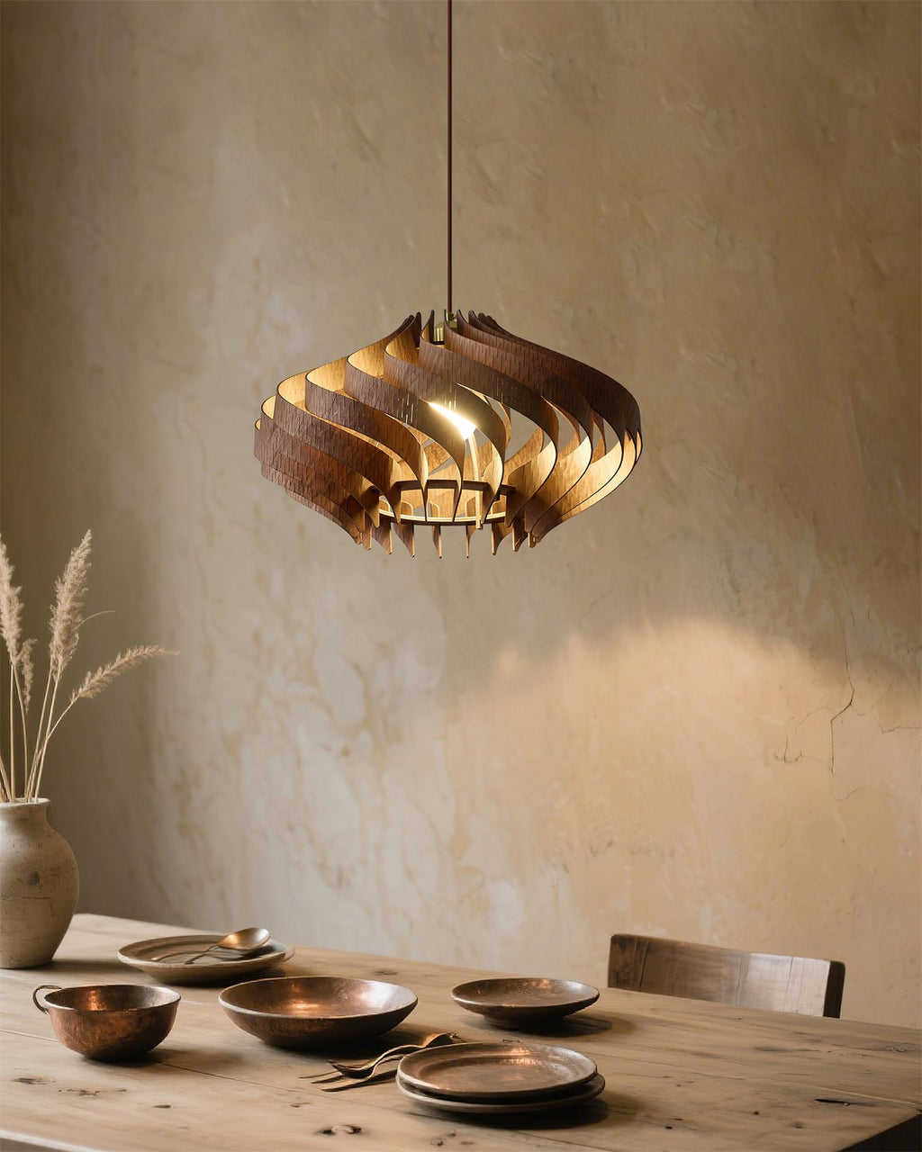 Spirawood Wood Pendant Lamp — product view 7