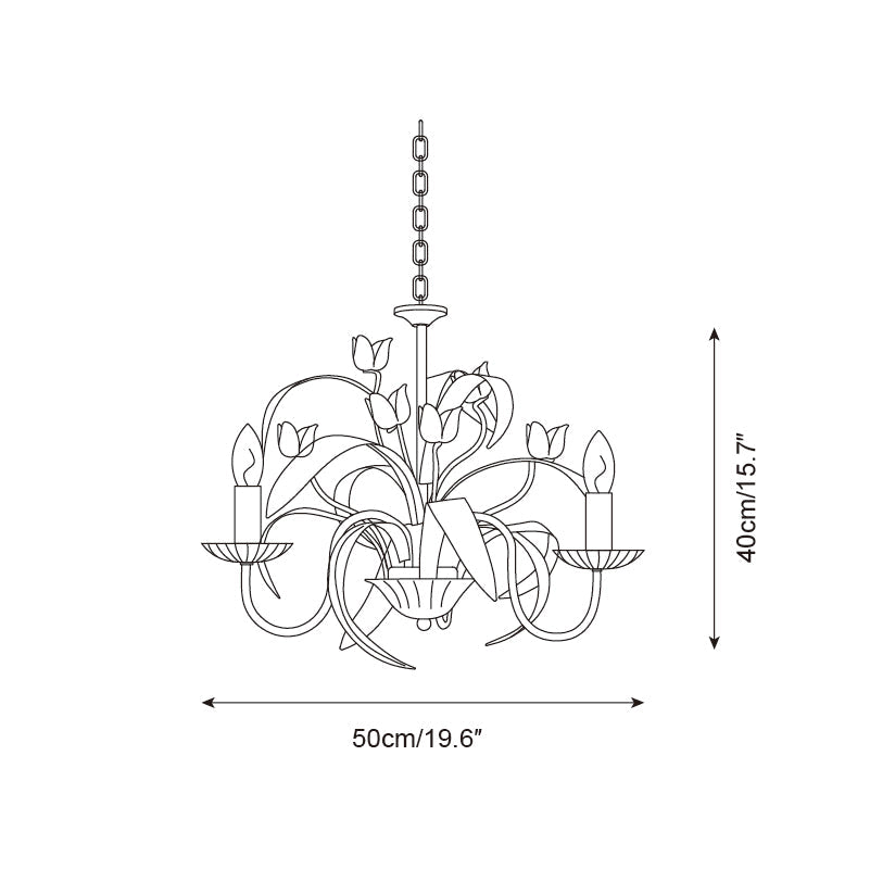 Springeau Metal Chandelier — product view 5