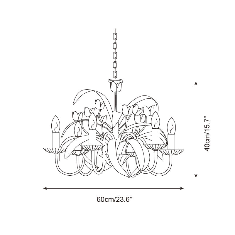 Springeau Metal Chandelier — product view 6