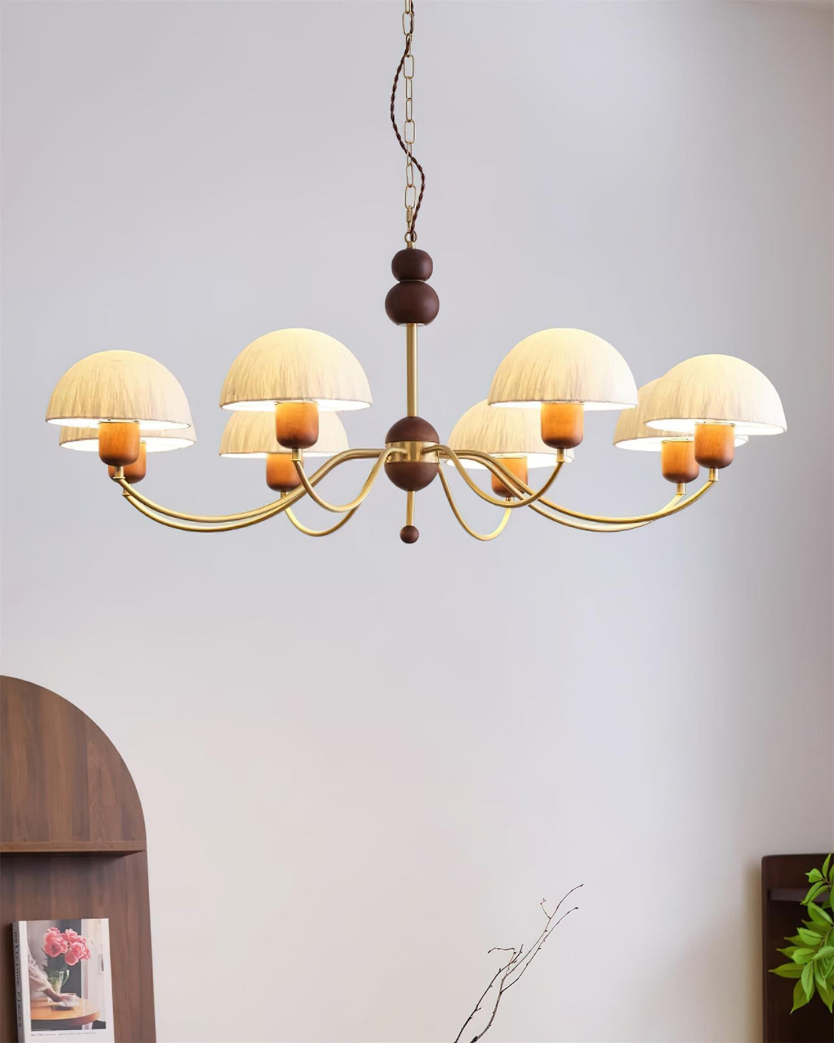 Stacey Wood Chandelier — product view 12