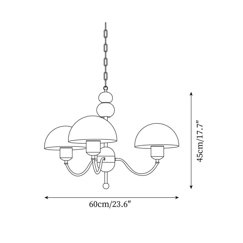 Stacey Wood Chandelier — product view 5