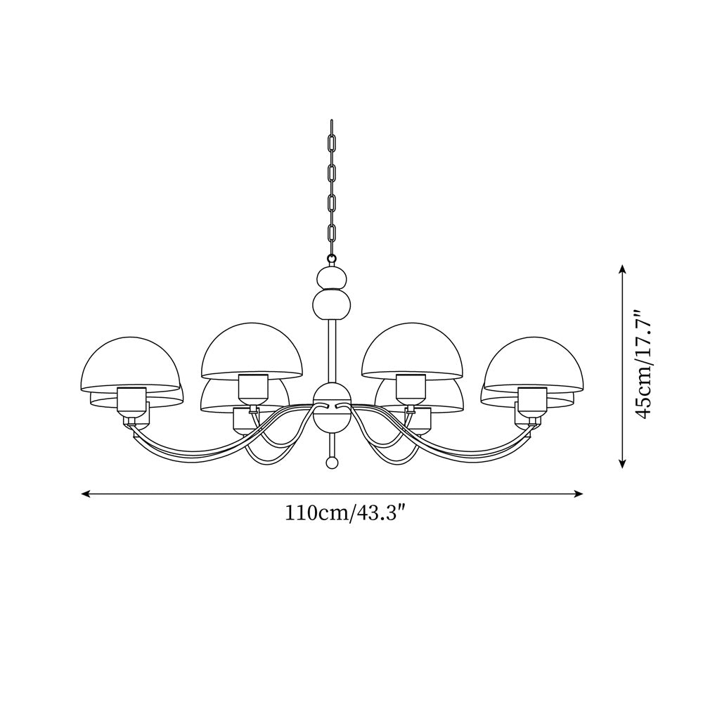 Stacey Wood Chandelier — product view 7