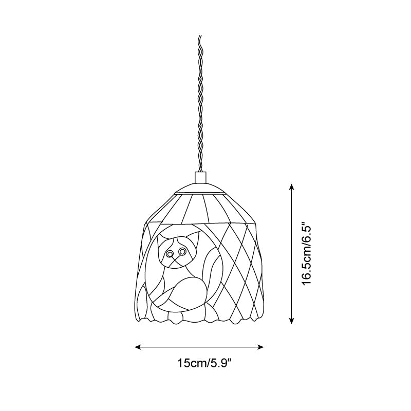 Stained Tales Glass Pendant Lamp — product view 5