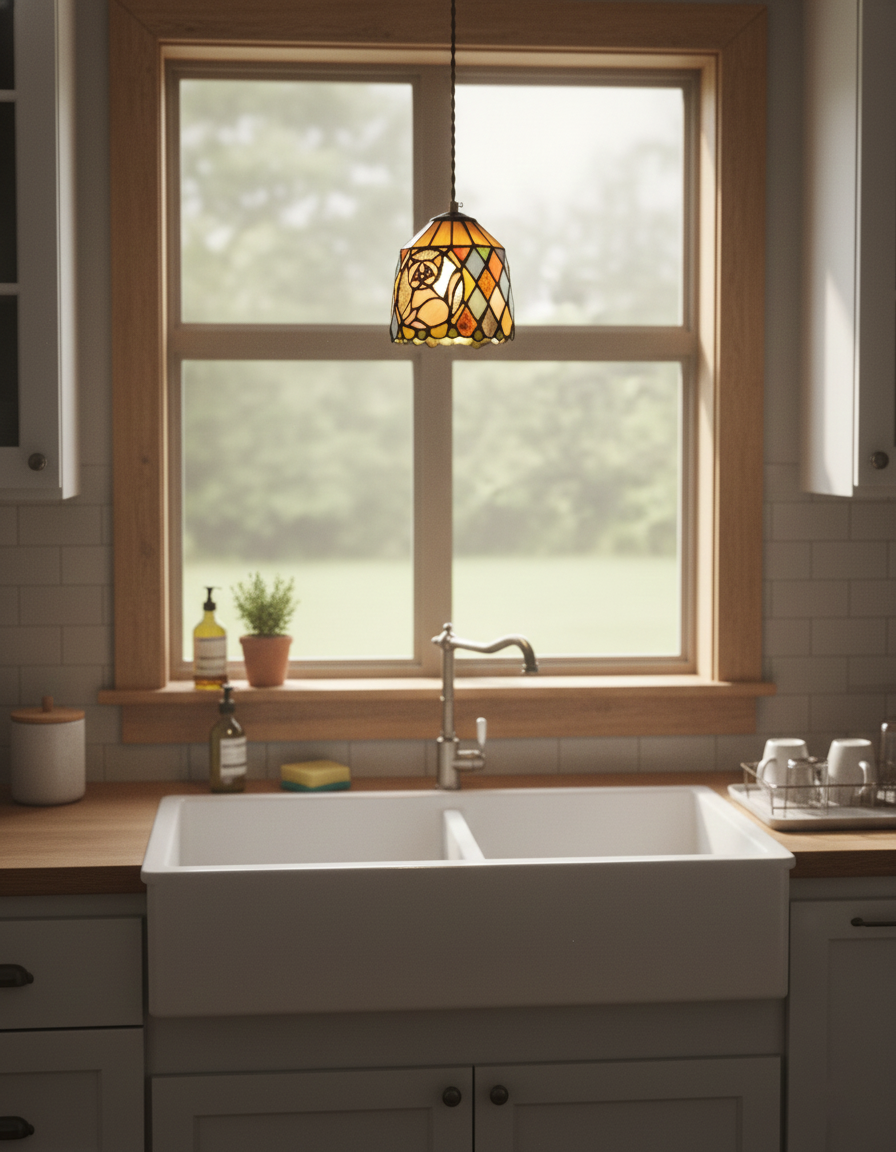 Stained Tales Glass Pendant Lamp — product view 11