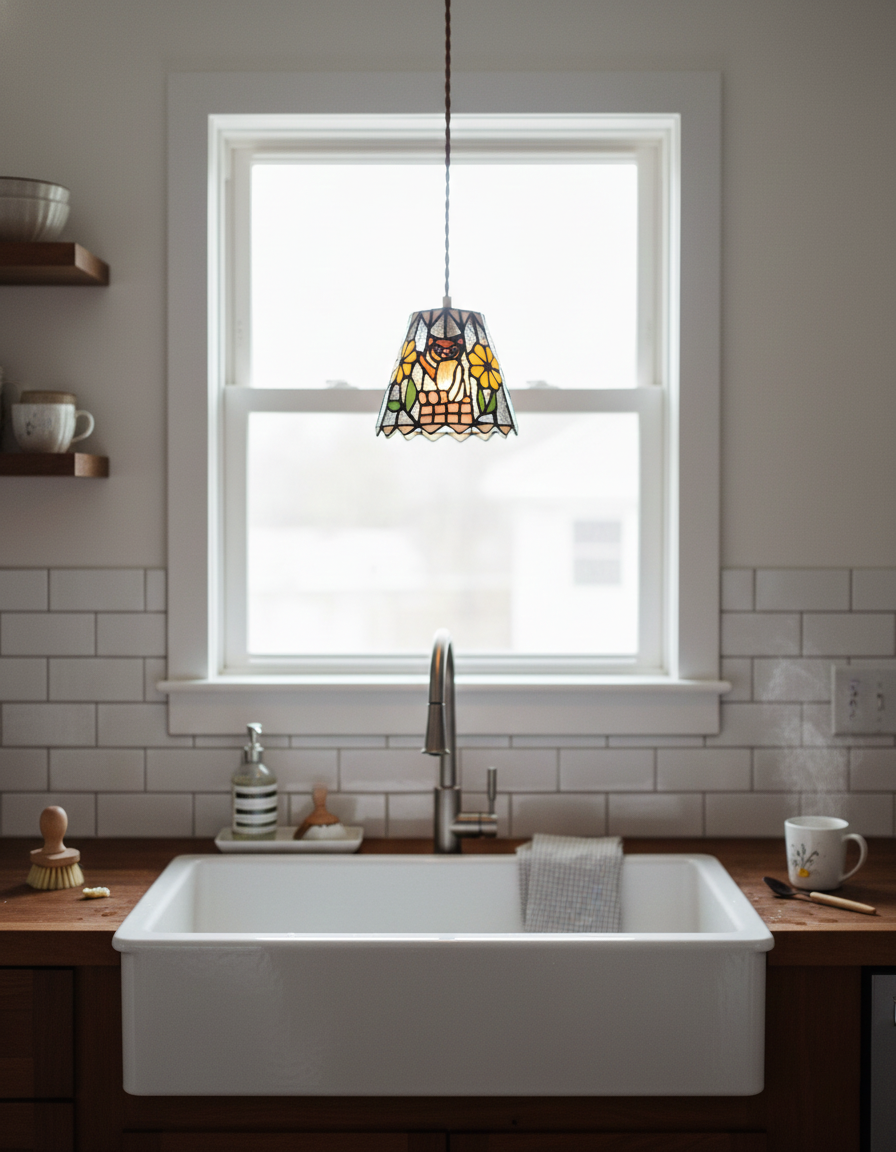 Stained Tales Glass Pendant Lamp — product view 13