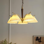 Suki Pleated Wood Chandelier — product view 16