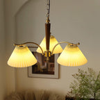 Suki Pleated Wood Chandelier — product view 19