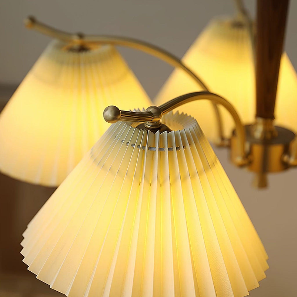 Suki Pleated Wood Chandelier — product view 20