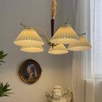 Suki Pleated Wood Chandelier — product view 28