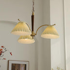 Suki Pleated Wood Chandelier — product view 11