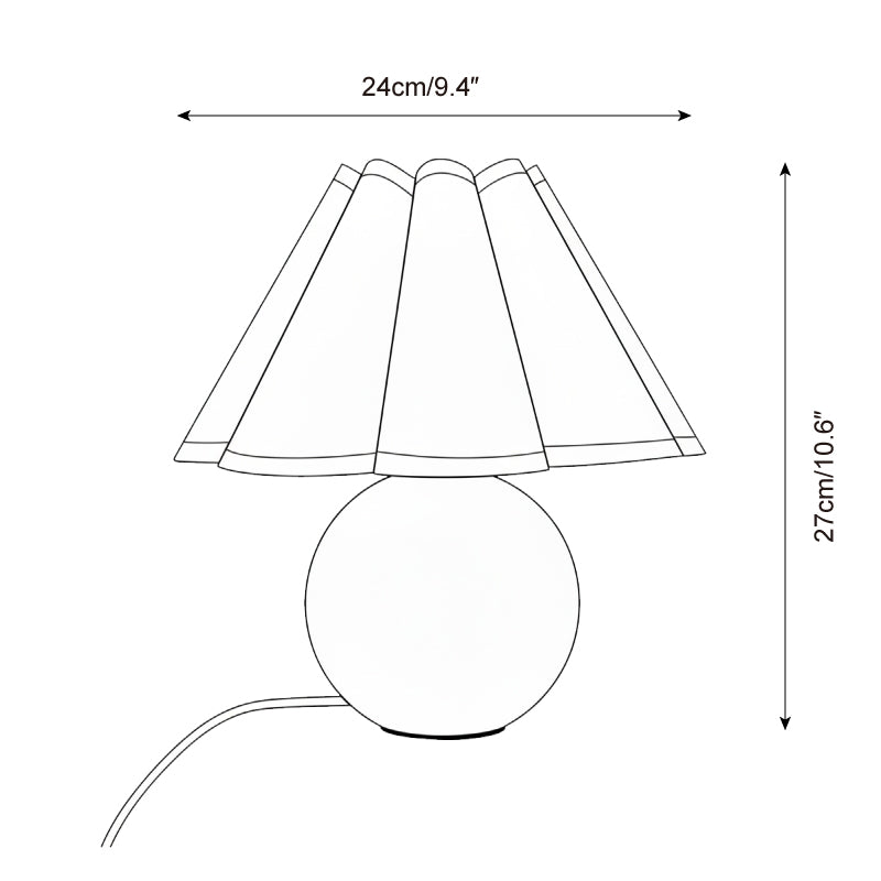 Sunburst Glass Table Lamp — product view 5